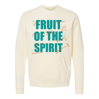 Long sleeved Fruit of the Spirit Crew with pockets